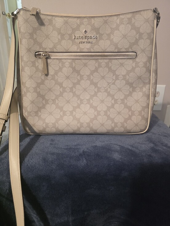 kate spade Handbags - Kate Spade New York Cream Signature Floral Large Crossbody Bag